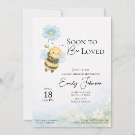Bee Theme Baby Shower Invitation 招待状