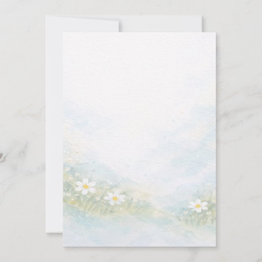 Bee Theme Baby Shower Invitation 招待状 (裏面)