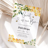 Bee Theme Baby Shower Invitation 招待状