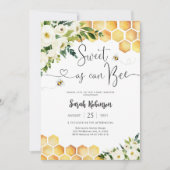 Bee Theme Baby Shower Invitation 招待状 (正面)