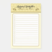 Bee Theme Honey Do List Sticky Post-It Notes ポストイット (正面)