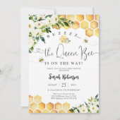 Bee Themed Baby Shower Invitation 招待状 (正面)