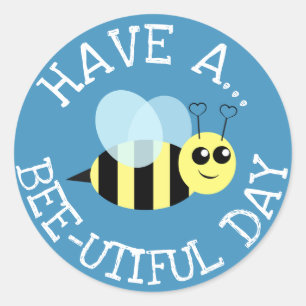 Bee Utiful Dayを過ごす ラウンドシール