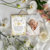 Bee-utiful Milestone Photo Thank You Note 招待状