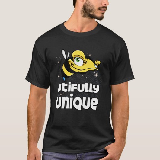 Bee utifully unique  Beekeeper Bee Tシャツ (正面)
