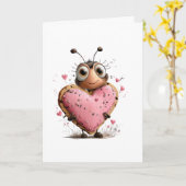 Bee Valentine's Day Card カード (黄色い花)