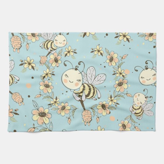 Bee Wall Decor キッチンタオル (横)