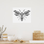 Bee-Wasp Tattoo 2 ポスター (キッチン)