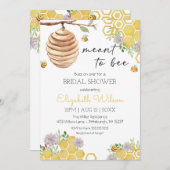 Bee Water Color Beehiveのブライダルシャワー 招待状 (正面/裏面)