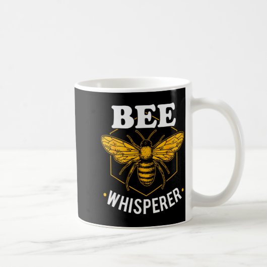 Bee Whisperer - Funny Beekeeng &amp; Beekeeper  コーヒーマグカップ (右)