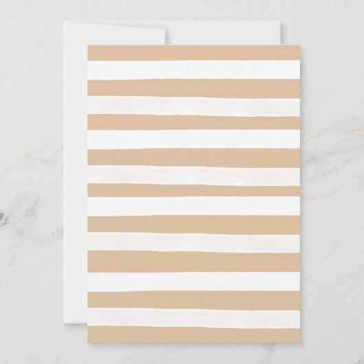 Bee Wildflowerの素朴性別による招待の表示 招待状 (裏面)