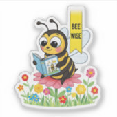 Bee Wise Sticker シール (正面)