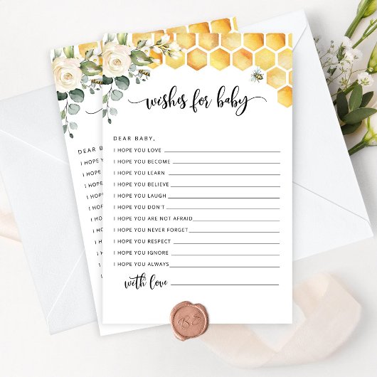 Bee wishesベビー 招待状