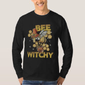 Bee Witchy Witch Bee Halloween Bee Costume for Wom Tシャツ (正面)