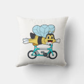 Bee with Bicycle クッション (裏面)