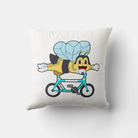 Bee with Bicycle クッション (裏面)