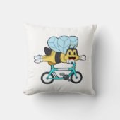 Bee with Bicycle クッション (正面)