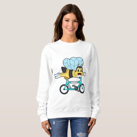 Bee with Bicycle スウェットシャツ (正面フル)