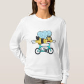 Bee with Bicycle Tシャツ (正面)
