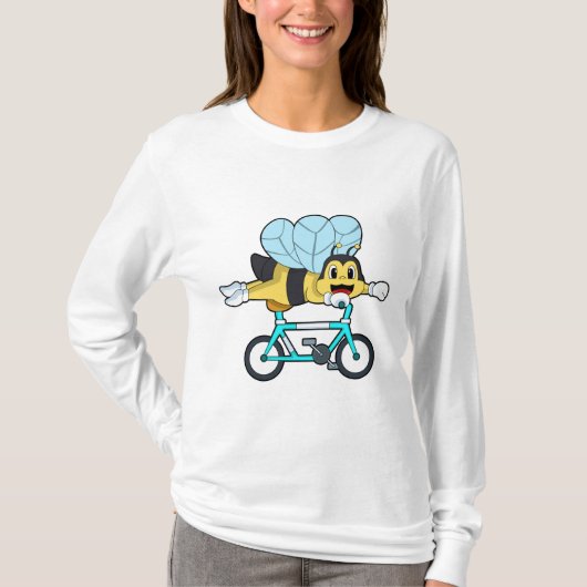 Bee with Bicycle Tシャツ (正面)