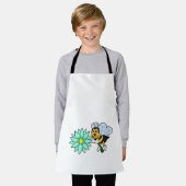 Bee with Flower.PNG エプロン (着用した状態)