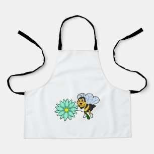 Bee with Flower.PNG エプロン