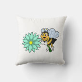 Bee with Flower.PNG クッション (裏面)
