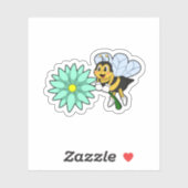 Bee with Flower.PNG シール (シート)