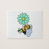 Bee with Flower.PNG ジグソーパズル (横)