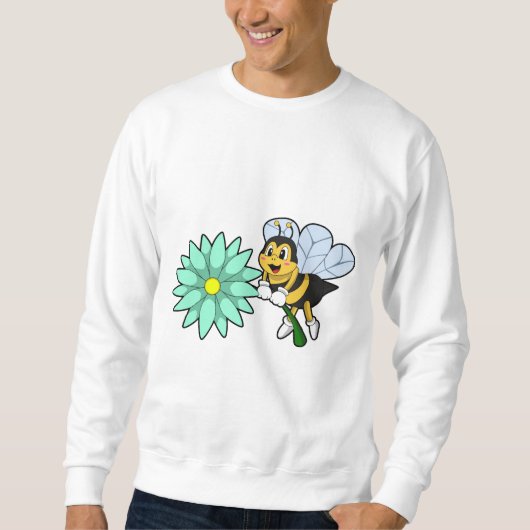 Bee with Flower.PNG スウェットシャツ (正面)