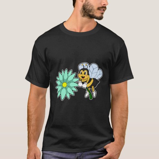 Bee with Flower.PNG Tシャツ (正面)