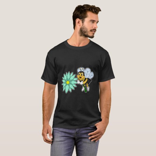 Bee with Flower.PNG Tシャツ (正面フル)