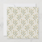 Bee Wood Sliceのハート性別の表示 招待状 (裏面)