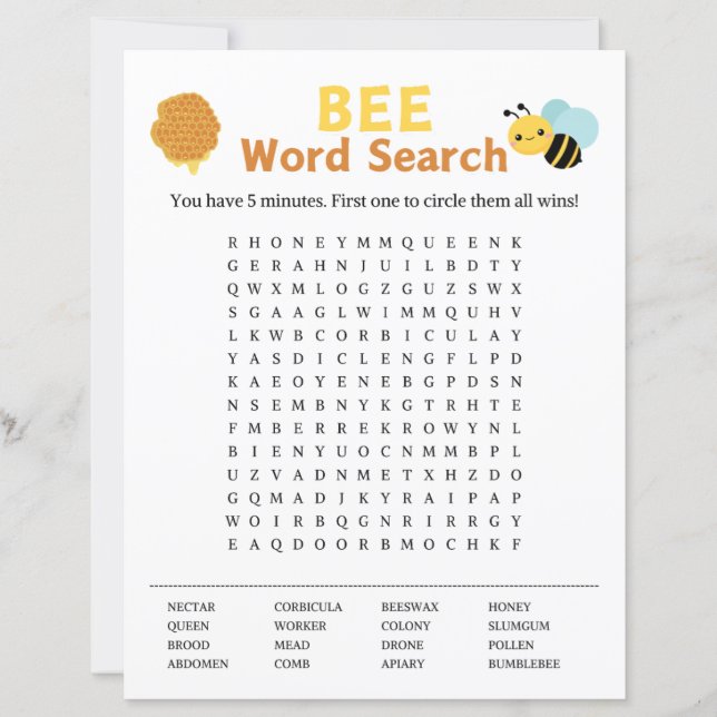 Bee Word検索ゲーム (正面)