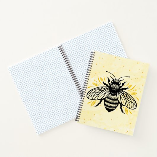 Bee-yond Beautiful Spiral Notebook ノートブック (内部)