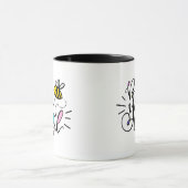 Bee-YOU-Healy hand lettered マグカップ (中央)