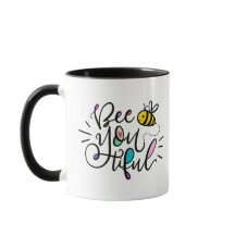 Bee-YOU-Healy hand lettered
