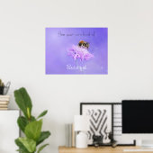 Bee Your Kind 感動的 Beautiful ポスター (ホームオフィス)