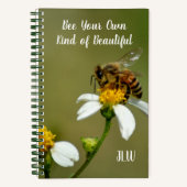 Bee Your Kind Beauty Wild Honey Bee Note ノートブック (正面)
