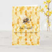 Bee Yourself Gold Honey カード (黄色い花)