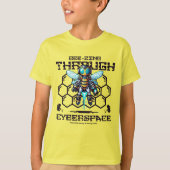 Bee-Zing Through Cyberspace - Robotic Bee Tシャツ (正面)