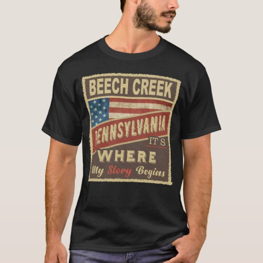 BEECH CREEK, PAストーリーの始まりだ Tシャツ (正面)