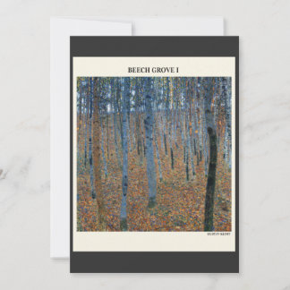 Beech Grove I by Gustav Klimt Vintage modern art, 招待状