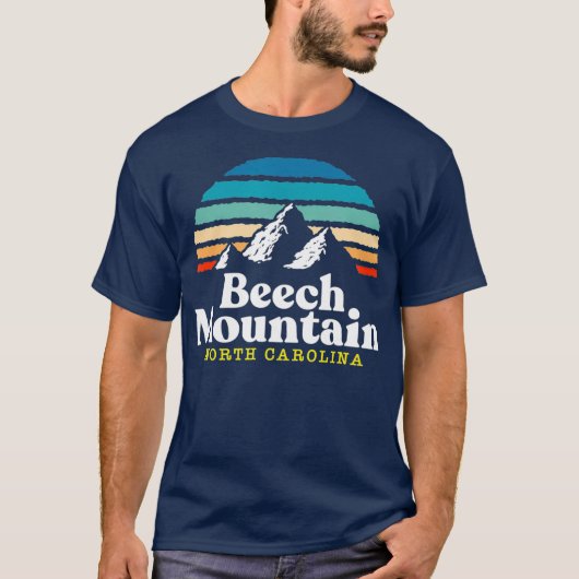 Beech Mountain North Carolina   Ski Resort 1980s Tシャツ (正面)