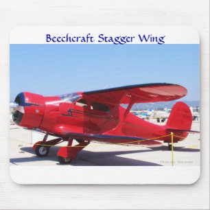 Beechcraftのよろめきの翼 マウスパッド