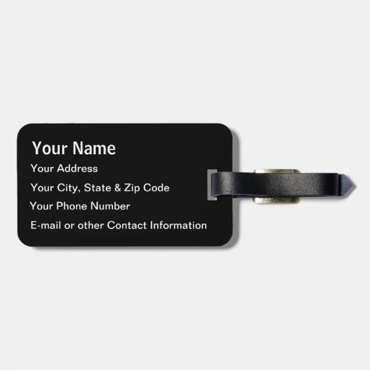 Beechcraftの航空機 ラゲッジタグ (裏面横)