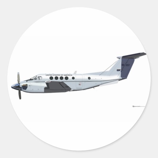 Beechcraft C-12ヒューロン ラウンドシール (正面)