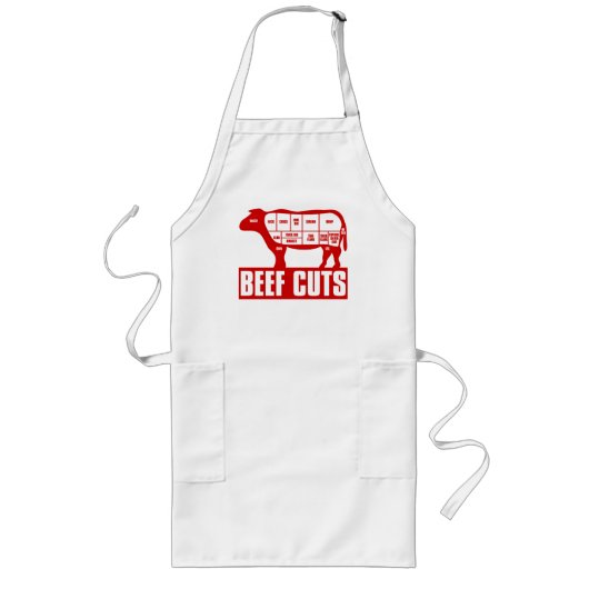 Beef_Cuts ロングエプロン (正面)