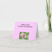 Beeflyのバラノートカード シーズンカード (裏面)