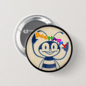 BEEHAPPY 缶バッジ (正面&裏面)